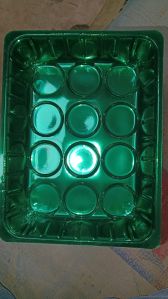 Plastic Mushroom Packing Tray, Color : Green 165 Mm