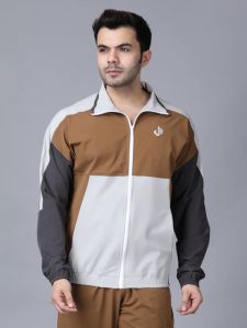 Colour Blocked Mens Nylon Jacket