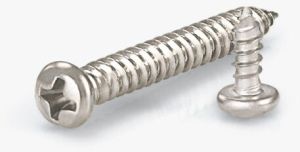 Stainless Steel Polished Cross Recessed Pan Head Tapping Screws