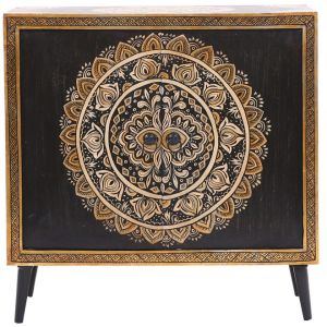 Hand Painted Wooden Cabinet Sideboard