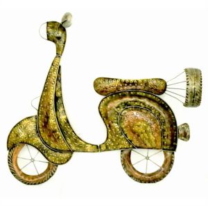 Scooter Shape Showpiece Decor for Wall