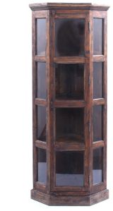 Wooden Three Side Glass Display Unit cabinet