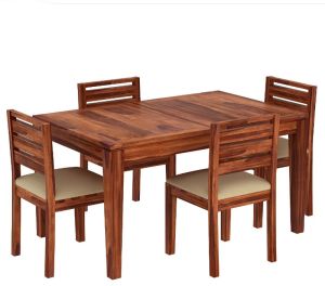 Wooden 4 SEATER DINING TABLE SET