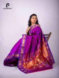 Woven Magenta Fancy Paithani Saree &AMP;ndash; Pratishthani
