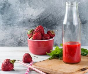 Strawberry Juice Concentrate, Color : Red, Packaging Type : Bottle
