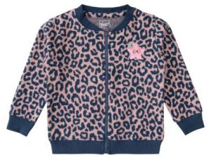 Girls Fullopen Zipper Sweatshirt with Star Patch