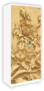 Steela Printed Double Door Stainless Steel Almirah