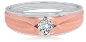 14kt White Gold Women Glimmering Solitaire Ring