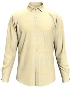 Dorrcee Mens Breeze Light Yellow Cotton Printed Shirt