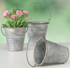 Iron Round Indoor Planter