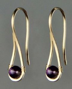 Ladies Pearl Hoop Earrings