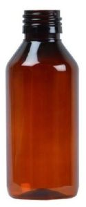 Plain Plastic Cough Syrup Empty Bottle, Shape : Round