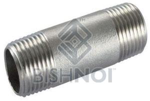 Polished Metal Buttweld Barrel Pipe Nipple, Color : Grey