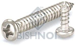 Cross Recessed Pan Head Tapping Screws Standard, Technics : Hot Rolled, Thread Type : Full Threaded