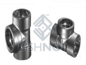 Threaded Metal Forged Pipe Tee, Color : Grey, Certification : Isi Certified