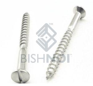 Slotted Raised Countersunk Head Wood Screws Standard