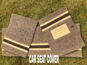 Plain Cotton Car Seat Cover, Color : Grey