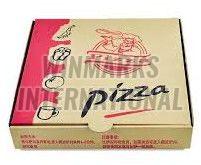 Kraft Paper Printed Pizza Box, Color : Brown