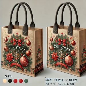 Vadalo Christmas-Themed Jute Bag