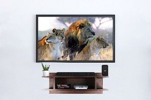 Polished Wooden TV Cabinet, Color : Brown