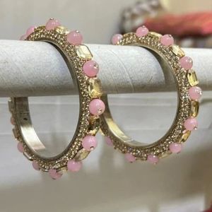 Pink Pearl Bangles