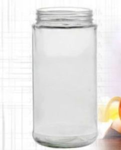 1000 Ml Plain Round Glass Screw Jar