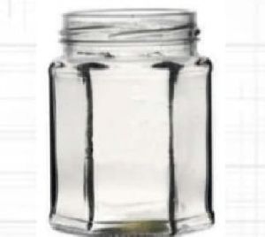 250 Ml Hexa Glass Jar