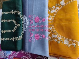 hand embroidery ari suits