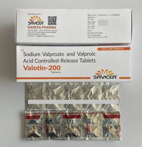 Valotin Cr 200 Sodium Valproate Valproic Acid Tablets