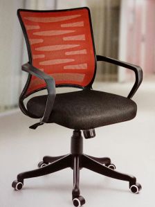 Red And Black Office Visitor Chair