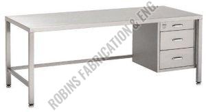 Stainless Steel Table With Drawer