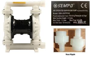 591612 Sempo Plastic Air Operated Diaphragm Pump