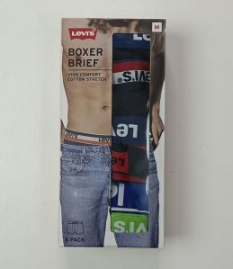 Levis Mens Stretch Assorted Boxers, Technics : Machine Made