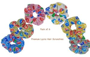 Premium Lycra Hair Scrunchies- media design-RB-45