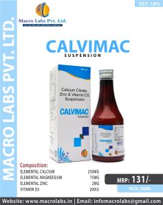 Calcium Citrate Magnesium Vit D3 Zinc Syrup