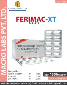 Ferrous Ascorbate100 Mg +folic Acid1.5 Mg +zinc Sulfate 7.5 Mg Tab