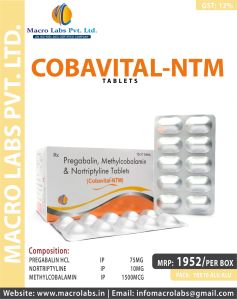 Pregabalin 75 MG +Nortriptyline 10MG + Methylcobalamin 1500mcg