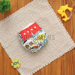 Boon Babies Cotton Rainbow Print Adjustable Reusable Cloth Diaper
