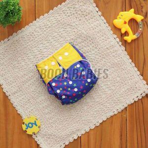 Cotton Star Print Adjustable Reusable Cloth Diaper for Baby Wear