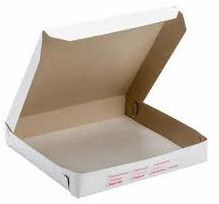 Plain Duplex Paper Pizza Box, Color : White