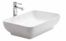 Plain Polished Ceramic Table Top Wash Basin, Color : White