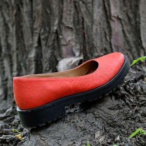 Women Rouge Cool Ballerina Vegan Leather Shoes