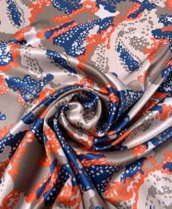 Polyester Fancy Digital Print Fabric, Color : Multi Color for Garments