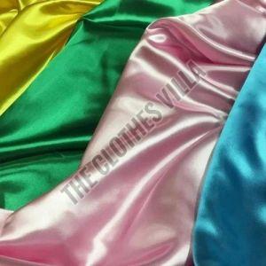 Plain Satin Fabric, Color : Multicolor, Packaging Type : Roll