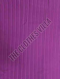 Plain Pleated Chiffon Fabric, Color : Multicolor