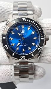 Gucci Dive YA136357 Blue Dial Stainless Steel Swiss Watch