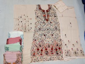 Festive Wear Georgette Solanki Handicraft Anchor Thread Handwork Suit