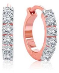 Women Dazzling Diamond Hoops