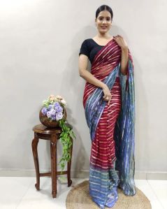 Women  Organza Ready to Wear Saree