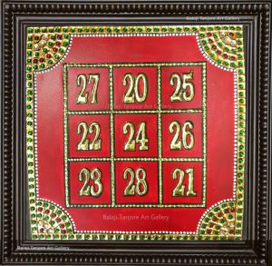 Kubera Yantra Tanjore Painting